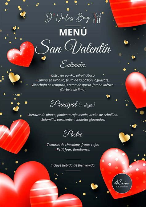 menu san valentin barato 2018 en murcia